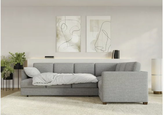 Thomasville Caler Convertible Sleeper Sectional with Storage